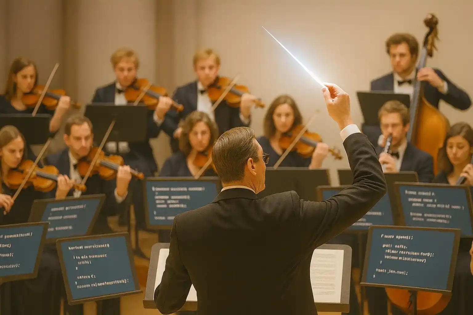 orchestra diretta come team llm copilot .net.