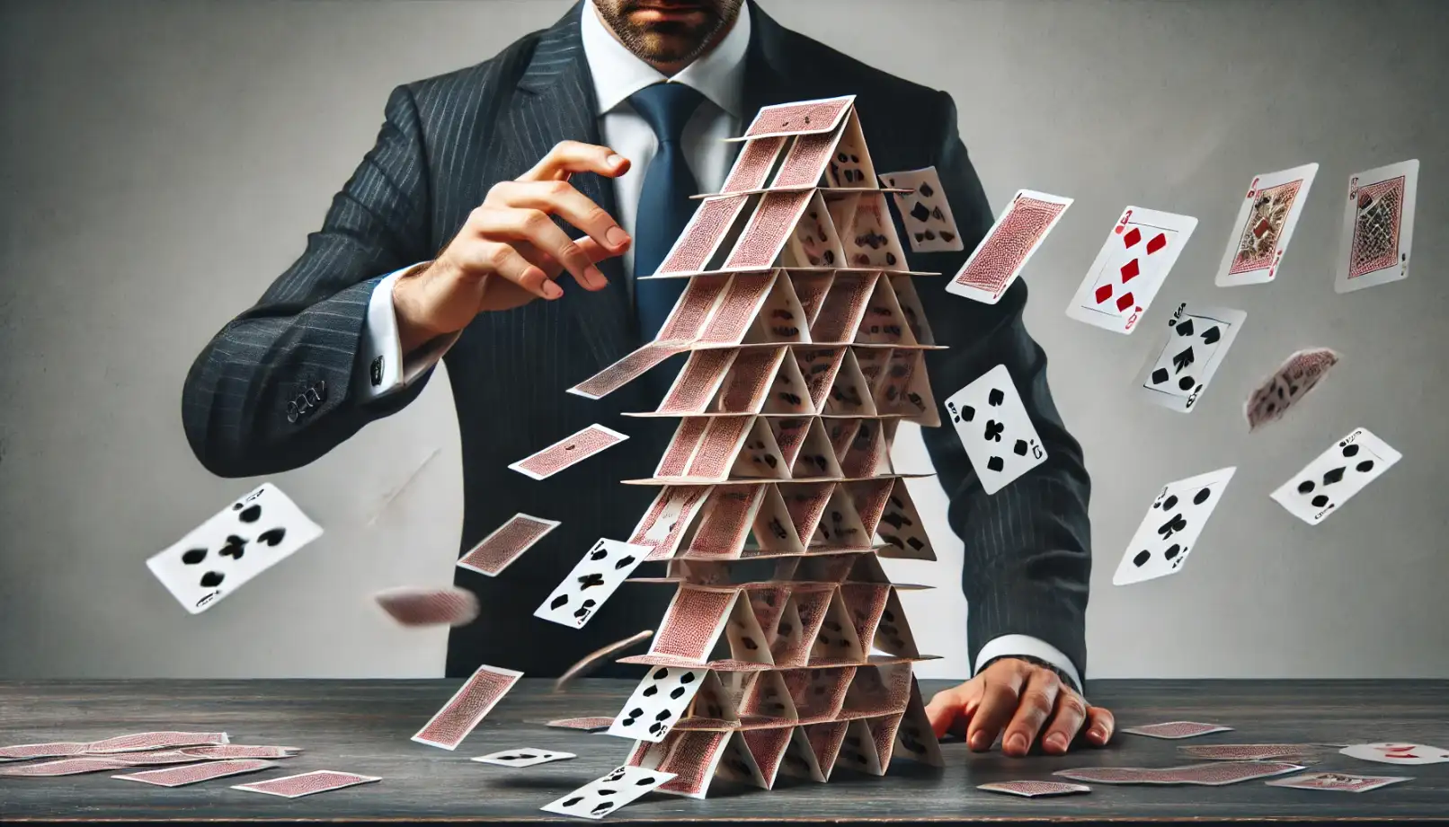 Business instabile sui social network: castello di carte che crolla