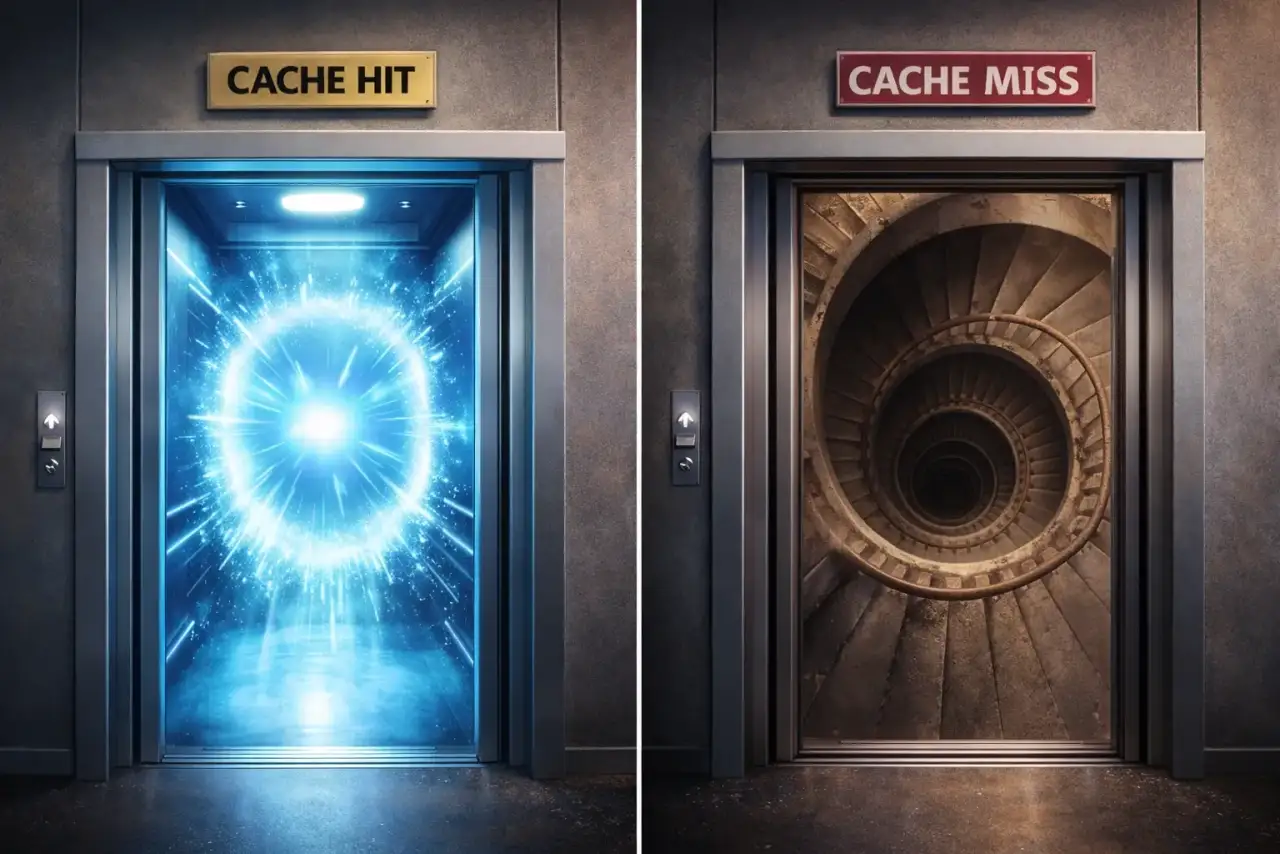 La cache efficace riduce l’incertezza misurata dai Core Web Vitals.