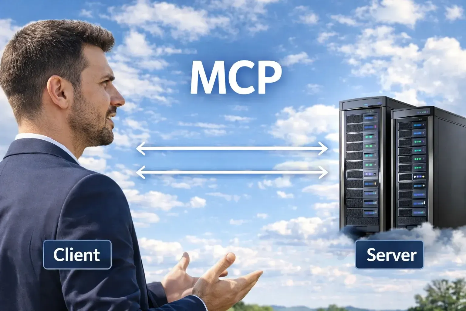 MCP client-server architecture in .NET for AI agent integration